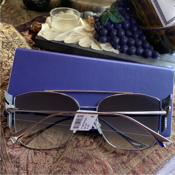 NWT Fendi 62mm Square Brow Bar Sunglasses - Picture 6 of 15